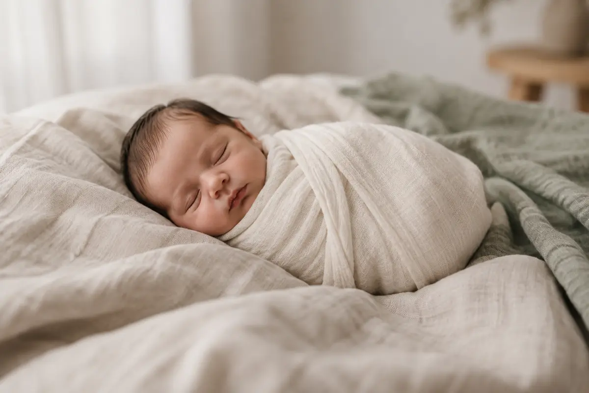 Fotografía de la sesión newborn de María